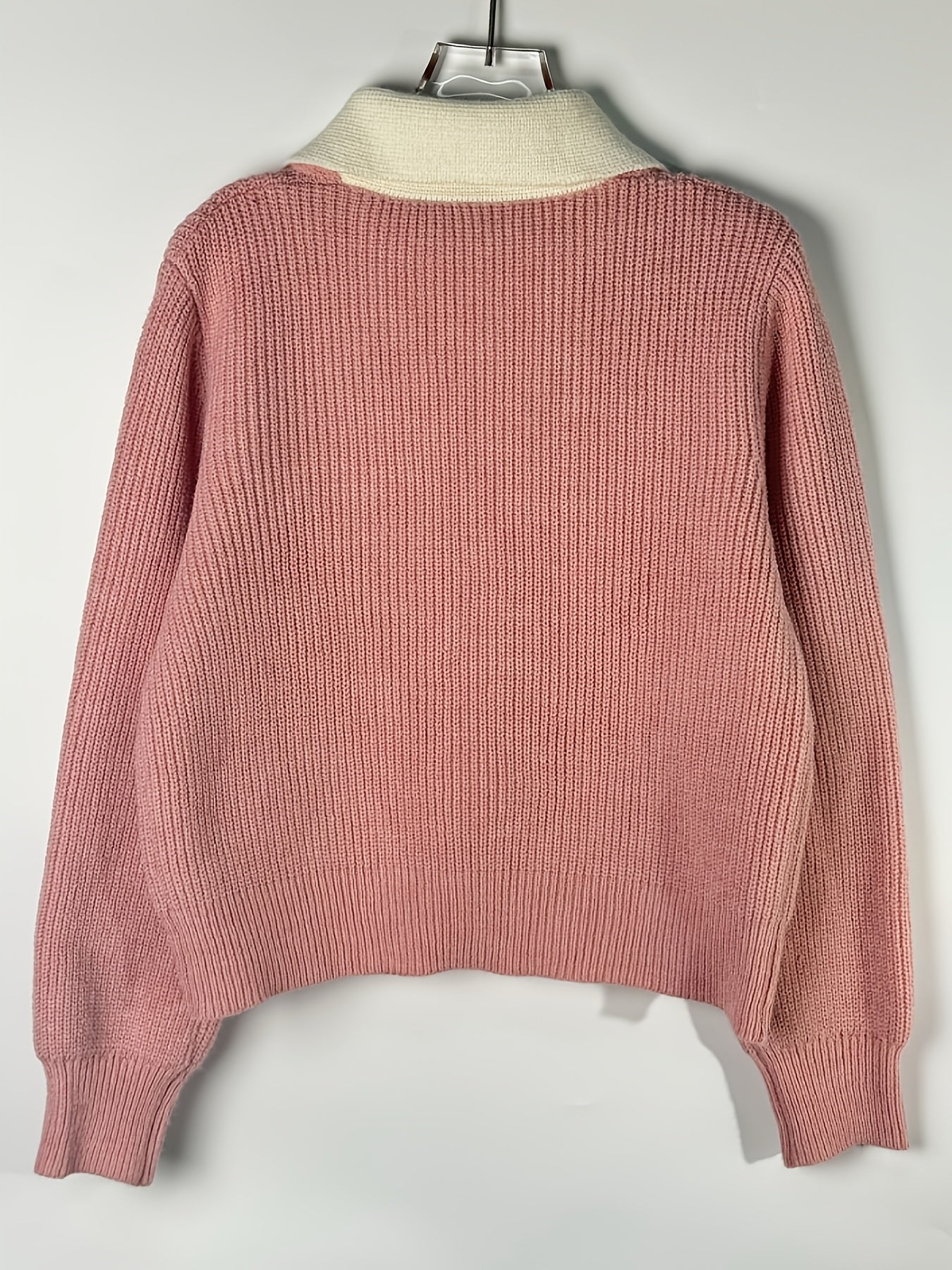 Women'S Elegant Beige Cardigan with Ribbed Detail - Light Luxury, Warm & Stylish Open Sweater for Fall and Winter,