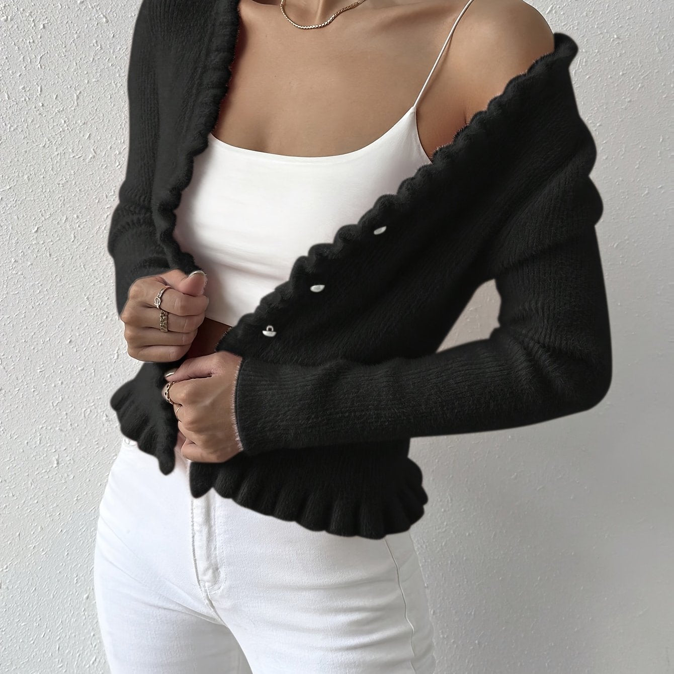Lujiujiu Women's Sweater Cardigan - Comfortable,