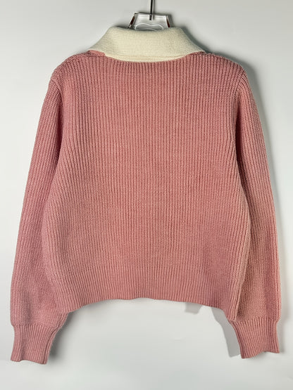 Women'S Elegant Beige Cardigan with Ribbed Detail - Light Luxury, Warm & Stylish Open Sweater for Fall and Winter,